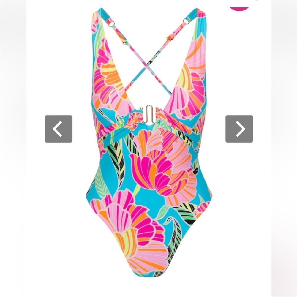Poppy M-Wire Plunge One Piece Swimsuit